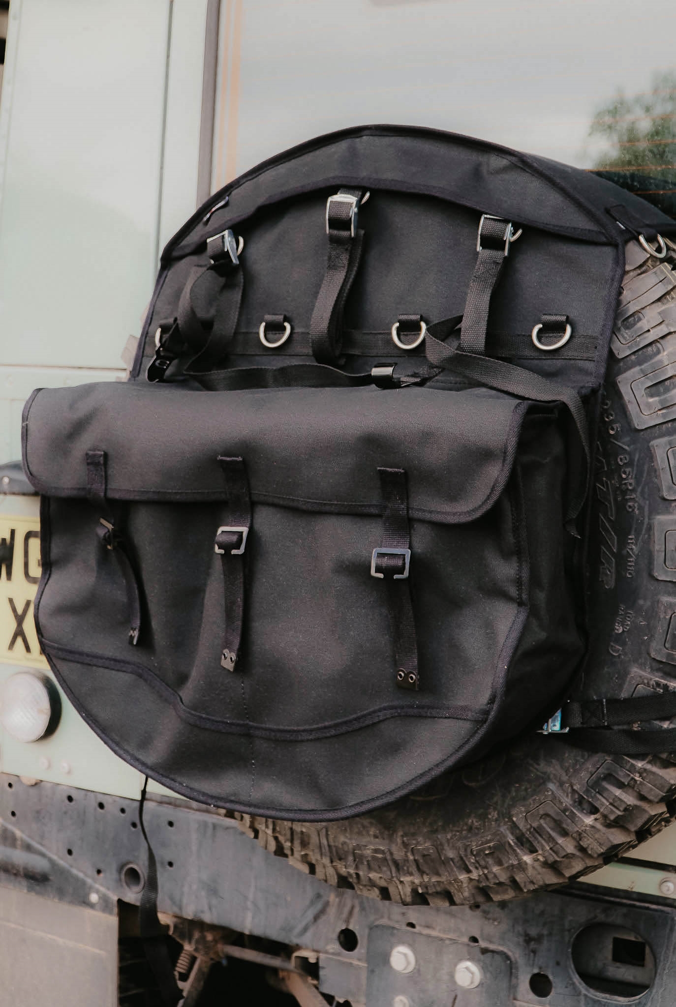 Canvas Wheel Cover/Storage Bag Black EXT38245 Exmoor Rimmer Bros